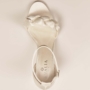 Kép 3/3 - AGNES, törtfehér szatén cipő